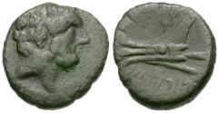 Ancient Coins - Phoenicia. Arados Æ16 / Ram of Galley