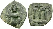 Ancient Coins - *Sear 1005* Byzantine Empire. Constans II (AD 641-668) Æ Follis