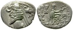 Ancient Coins - Kings of Parthia. Phraates IV (38-2 BC) AR Drachm / Archer