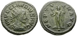 Ancient Coins - Claudius II Gothicus (AD 268-270) Æ Antoninianus / Neptune