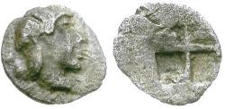 Ancient Coins - Caria. Uncertain mint AR Tetartemorion