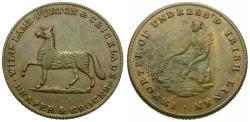 World Coins - England. Wiltshire. Purton. W. Lamb Æ Farthing
