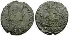 Ancient Coins - Constantius II (AD 337-361) Æ Maiorina / Fallen Horseman