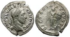 Ancient Coins - Severus Alexander (AD 222-235) AR Denarius / Victory