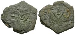 Ancient Coins - *Sear 1106* Byzantine Empire. Constans II (AD 641-668) Æ Follis