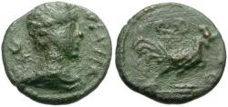 Ancient Coins - Pisidia. Antioch. Pseudo-autonomous Æ12 / Rooster