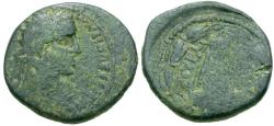 Ancient Coins - Antoninus Pius (AD 138-161). Commagene. Zeugma Æ24 / Temple with Sacred Grove