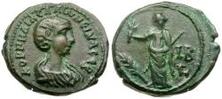 Ancient Coins - Salonina (AD 253-268). Egypt. Alexandria Æ Tetradrachm / Eirene