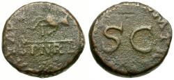 Ancient Coins - Claudius (AD 41-54) Æ Quadrans / Scales