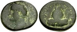 Ancient Coins - Antoninus Pius (AD 138-161). Commagene. Zeugma Æ24 / Temple with Sacred Grove