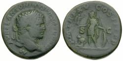 Ancient Coins - Caracalla (AD 198-217) Æ Sestertius / Mars