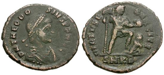 Theodosius I (AD 379-395) Æ Maiorina / Emperor | Roman Imperial Coins