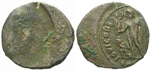 Ancient Coins - Late Roman Bronze Mint Error