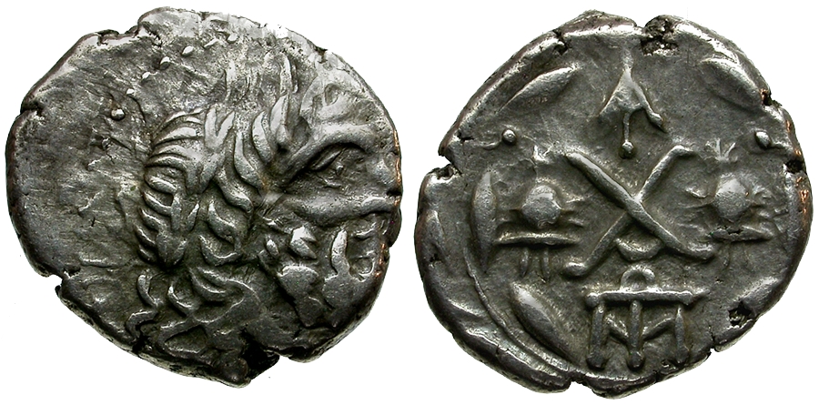 Achaia. Achaian Legaue. Lakedaimon (Sparta) AR Hemidrachm / Zeus