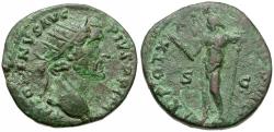 Ancient Coins - Antoninus Pius (AD 138-161) Æ Dupondius / Jupiter