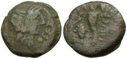 Ancient Coins - Spain. Iberia. Osset Æ22 / Cornucopia