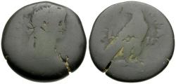 Ancient Coins - Claudius (AD 41-54). Egypt. Alexandria Æ Diobol / Eagle