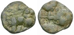 Ancient Coins - The Andhras (Satavahanas) of the Deccan Pb 1/4 Karshapana