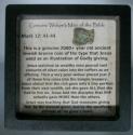 Ancient Coins - Genuine Widow's Mite Framed Gift / 7cm - One Mite