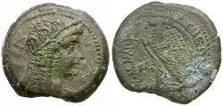 Ancient Coins - Ptolemaic Kings of Egypt. Ptolemy VI Philometor (180-145 BC) Æ29 / Demeter