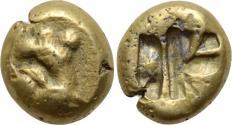 Ancient Coins - Asia Minor. Uncertain Mint (Imitative of Phokaia?) Æ/AV Fouree Hemihekte
