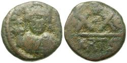 Ancient Coins - *Sear 874* Byzantine Empire. Heraclius (AD 610-641) Æ Half Follis