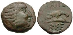 Ancient Coins - Skythia. Olbia Æ20 / Sea Eagle
