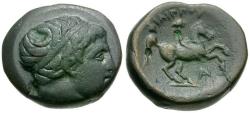 Ancient Coins - Philip II (359-336 BC) Æ17 / Youth on Horseback