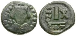 Ancient Coins - *Sear 885* Byzantine Empire. Heraclius (AD 610-641) Æ Decanummium