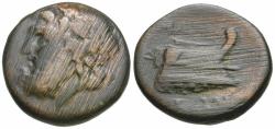 Ancient Coins - Thessaly. Magnetes Æ18 / Prow