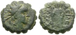 Ancient Coins - Seleukid Kings. Antiochos IV Epiphanes (175-164 BC) Æ14 Serrate / Hera