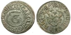 Ancient Coins - Livonia. Under Sweden Occupation. Carl X Gustav (1654-1660) AR Solidus