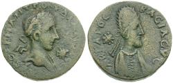 Ancient Coins - Gordian III (AD 238-244) with Abgar X. Mesopotamia. Edessa &#198;24