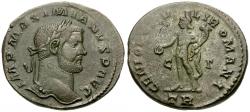 Ancient Coins - Maximian (AD 286-305) Æ Follis / Genius