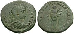 Ancient Coins - Severus Alexander (AD 222-235). Moesia Inferior. Marcianopolis. Umbrius Terebentinus, consular legate Æ26 / Hygieia
