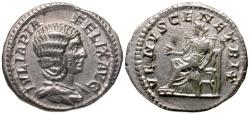 Ancient Coins - Julia Domna (AD 193-217) AR Denarius / Venus