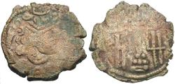 Ancient Coins - Indo-Sasanian. Uncertain. Contemporary to the Pratihara Series. Imitative of Peroz (AD 457-484) Debased AR Drachm