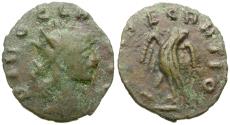 Ancient Coins - Divo Claudius II Gothicus (died AD 270). Imitative Æ Antoninianus / Eagle