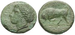 Ancient Coins - Sicily. Syracuse. Agathokles (317289 BC) Æ15 / Bull