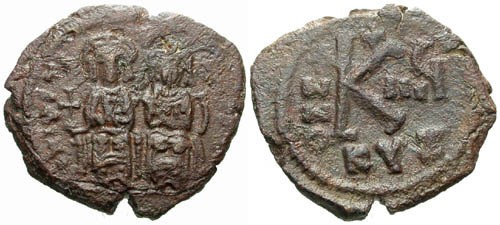 Ancient Coins - F/F Justin II Half Follis