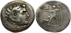 Caria. Alabanda AR Tetradrachm. In the name and types of Alexander III the Great / Pegasus