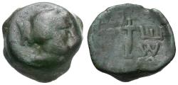 Ancient Coins - Skythia. Olbia Æ14 / Quiver