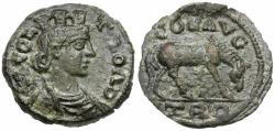 Ancient Coins - Troas. Alexandria. Pseudo-autonomous Æ22 / Horse