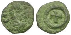 Ancient Coins - Kingdom of Axum. Anonymous. Ezanus and his successors Æ11