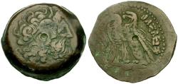 Ancient Coins - Ptolemaic Kings of Egypt. Ptolemy VI Philometor (186-145 BC) with Ptolemy VIII Euergetes. Joint Reign &#198;30 Triobol / Two Eagles