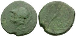 Ancient Coins - Bruttium. The Brettii Æ28 / Nike