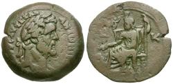 Ancient Coins - Antoninus Pius (AD 138-161). Egypt. Alexandria Æ Drachm / Serapis