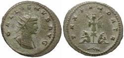 Ancient Coins - Gallienus, sole reign (AD 260-268) BI Antoninianus / Trophy