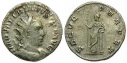 Ancient Coins - Valerian I (AD 253-260) AR Antoninianus / Securitas