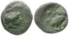 Ancient Coins - Attica. Athens Æ10 / Owl